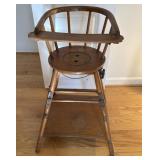 Antique Childï¿½s Convertible High Chair/Stroller