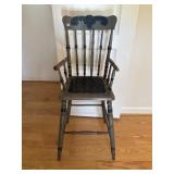 Antique Spindle Back Armed Chair