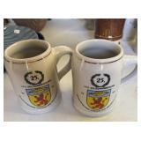 (2) Ceramic German Beer Mugs