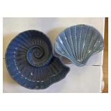 (2) Nautical Themed Ceramic Dishes