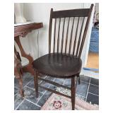 Spindle Back Plank Bottom Side Chair