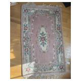 Sculptured Floral Aubusson Carpet