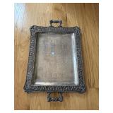 Fancy Double Handled Silverplated Serving Tray