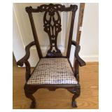 Fancy Mahogany Childï¿½s Chippendale Arm Chair