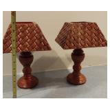 Pair Lamp Candle Holders