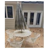 Vintage Wrought Iron Patio Set