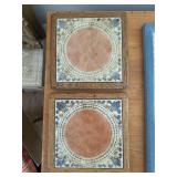 (2) Ceramic Tile Trivets