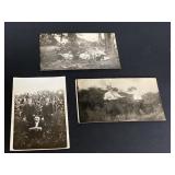 3 Vintage Postcard Photographs
