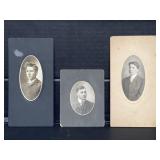 3 Vintage Photographs on Cards