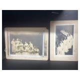 2 Vintage Photographs on Cards. 1915