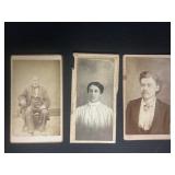 3 Vintage Photographs on Cards