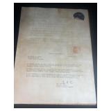 Ephemera Letter of Appreciation 1969