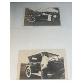 (2) Vintage photographs of Cars 1920/1922