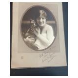 Vintage Photograph 1919 of Lady & Cat