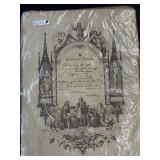 Vintage certificate baptism