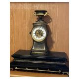 Outstanding Antq Urn Form Marble Mantle Clock