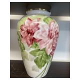 Signed Floral Porcelain Vase