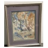 Framed & Matted ,Signed Watercolor