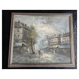 Framed Signed Impressionistic Oil Painting