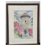 Framed & Signed Watercolor