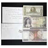 Bolivia / Columbia / Brazil bills