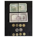 Lebanese banknotes & Coins