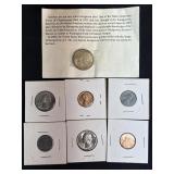U.S. coins: quarter/ penny/ nickel / dime