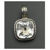 Silver pendant necklace