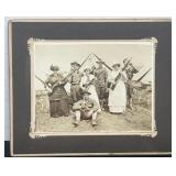 Vintage B&W Photograph on Card