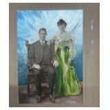 Vintage B&W Photograph, Enhanced Oil Paint