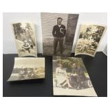 5 Vintage Photographs , 2 Colorized