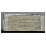 Framed Bill of Sale 1889