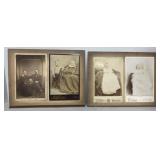8 Vintage Black & White Photographs on Card