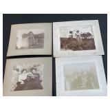 4 Vintage Black &White Photographs