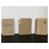 3  Vintage Pocket Calendars 1947,48,49