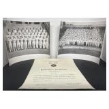 2 B&W Photographs 1961,1 Certificate