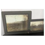 2 Vintage B&W Photographs on Card