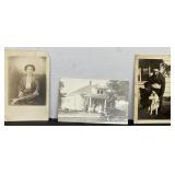 3 Vintage B&W Postcards