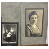 2 Vintage B&W Photographs, 1 on Card