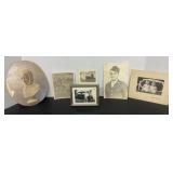 5 Vintage Photographs, 1 Frame, ect