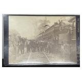 Vintage B&W Photograph,Of A Train 1889