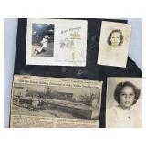 6 B&W Photographs , 1 Ephemera Artical