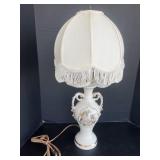 Vintage Limoges Lamp With Shade
