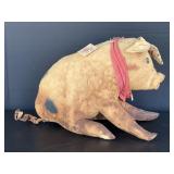 Hand Crafted Stuffed Pig