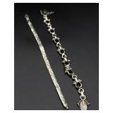 Silver bracelets