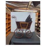 Wicker Baby Buggy