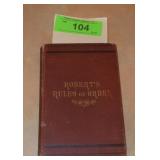 1883 BOOK ROBERTS RULES OF ORDER- SEE PICS FOR>>>