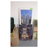 WORLD TRADE CENTER POSTER (14 x 40) & BLDG. >>>>>>