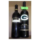 **NO SHIPPING** 2 BOTTLES ASST. WINE 750ML