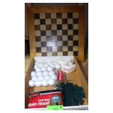 NIP PRACTICE GOLF BALLS, GOLF BAG RAIN HOOD, >>>>>